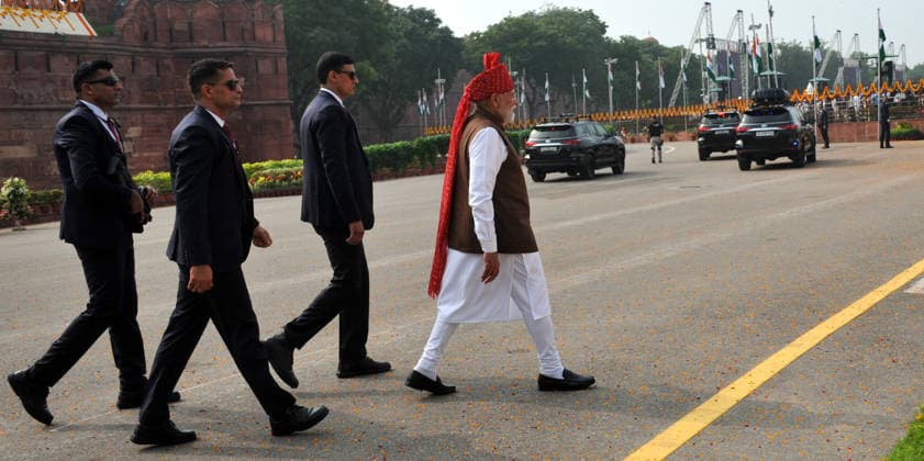 August 15, 2026, Delhi, Delhi, India: Indian Prime Minister Narendra Modi Adress from the Rampart of Redfort on the occassion of Nation Celebrate 80th Indpendent Day, in New Delhi on Saturday 15Aug, 2026, , INDIA Delhi India - ZUMAb226 20260815_zip_b226_025 Copyright: xRavixBatrax