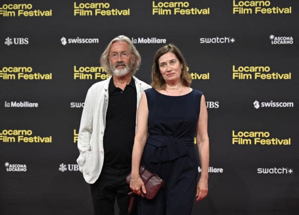 LFF 2026 - Demain Je Tombe Amoureux Photocall French actress Emmanuelle Devos and director Martin Provost attend the red carpet photocall for the film Demain je tombe amoureux during the 2026 Locarno Film Festival in Locarno, Switzerland on August 14, 2026. Photo by Nick Zonna IPA ABACAPRESS.COM Locarno Switzerland  Copyright: xZonnaxNick IPA ABACAx