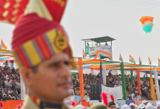 Independence Day celebrations held in Srinagar SRINAGAR, JAMMU AND KASHMIR, INDIA, AUGUST 15, 2026: Independence Day celebrations are held at Bakshi Stadium in Srinagar, with Jammu and Kashmir Chief Minister Omar Abdullah leading the commemorations. Celebrations and festivities are also held around the city s iconic Ghanta Ghar as India marks its 80th Independence Day. SRINAGAR JAMMU AND KASHMIR India Copyright: x xSameerxHussainx xJNAxPressx