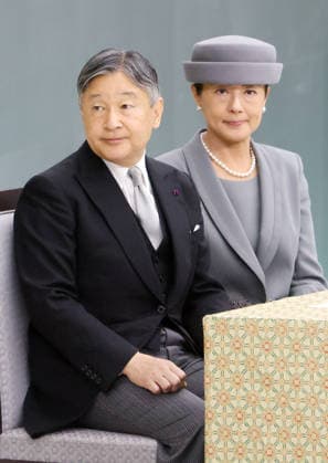 August 15, 2026, Tokyo, Japan - Japanese Emperor Naruhito (L) and Empress Masako (R) attend the memorial service for the war dead at the Nippon Budokan hall in Tokyo on Saturday, August 15, 2026. Japan marked the 81st anniversary of its surrender of World War II. (photo by Yoshio Tsunoda AFLO)  aflo_341018810