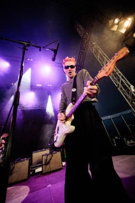 Bleech 9:3 live at Syd For Solen 2026 Copenhagen, Denmark. 14th, August 2026. The Irish grunge rock group Bleech 93 performs a live concert during the Danish music festival Syd For Solen 2026 in Copenhagen. Here guitarist Sam Duffy is seen live on stage. Denmark, Copenhagen  Copyright: xGonzalesxPhoto ErlingxBrodersenx