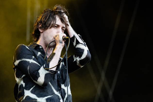 Iceage live at Syd For Solen 2026 Copenhagen, Denmark. 14th, August 2026. The Danish punk group Iceage performs a live concert during the Danish music festival Syd For Solen 2026 in Copenhagen. Here vocalist Elias Bender Ronnenfelt is seen live on stage. Denmark, Copenhagen  Copyright: xGonzalesxPhoto ErlingxBrodersenx