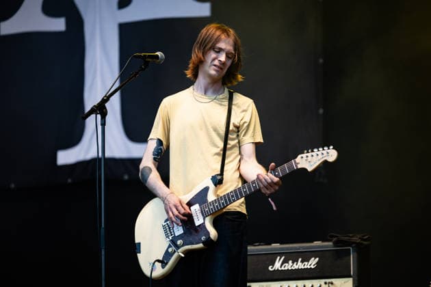 Iceage live at Syd For Solen 2026 Copenhagen, Denmark. 14th, August 2026. The Danish punk group Iceage performs a live concert during the Danish music festival Syd For Solen 2026 in Copenhagen. Here guitarist Johan Suurballe Wieth is seen live on stage. Denmark, Copenhagen  Copyright: xGonzalesxPhoto ErlingxBrodersenx