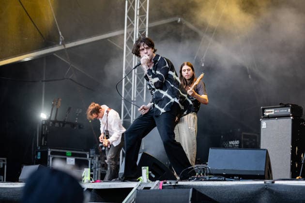 Iceage live at Syd For Solen 2026 Copenhagen, Denmark. 14th, August 2026. The Danish punk group Iceage performs a live concert during the Danish music festival Syd For Solen 2026 in Copenhagen. Here vocalist Elias Bender Ronnenfelt is seen live on stage. Denmark, Copenhagen  Copyright: xGonzalesxPhoto ErlingxBrodersenx