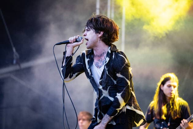 Iceage live at Syd For Solen 2026 Copenhagen, Denmark. 14th, August 2026. The Danish punk group Iceage performs a live concert during the Danish music festival Syd For Solen 2026 in Copenhagen. Here vocalist Elias Bender Ronnenfelt is seen live on stage. Denmark, Copenhagen  Copyright: xGonzalesxPhoto ErlingxBrodersenx