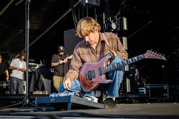 Turnstile live at Syd For Solen 2026 Copenhagen, Denmark. 14th, August 2026. The American hardcore punk band Turnstile performs a live concert during the Danish music festival Syd For Solen 2026 in Copenhagen. Here guitarist Pat McCrory is seen live on stage. Denmark, Copenhagen  Copyright: xGonzalesxPhoto ErlingxBrodersenx