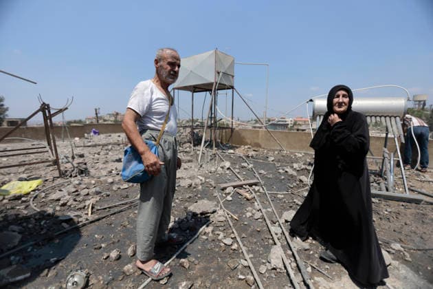 August 15, 2026, Nabatieh District, South Lebanon, lebanon: An Israeli warplane carried out a heavy airstrike on the outskirts of Deir al-Zahrani in southern Lebanon, reportedly targeting a two-story building. LebanonÃ¢â‚¬â ¢s Ministry of Health said in an initial toll that two people were killed and nine others injured in the strike. Nabatieh District lebanon - ZUMAb339 20260815_znp_b339_002 Copyright: xAbdulxKaderxAlxBayx