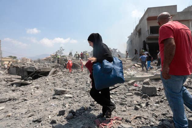 August 15, 2026, Nabatieh District, South Lebanon, lebanon: An Israeli warplane carried out a heavy airstrike on the outskirts of Deir al-Zahrani in southern Lebanon, reportedly targeting a two-story building. LebanonÃ¢â‚¬â ¢s Ministry of Health said in an initial toll that two people were killed and nine others injured in the strike. Nabatieh District lebanon - ZUMAb339 20260815_znp_b339_007 Copyright: xAbdulxKaderxAlxBayx