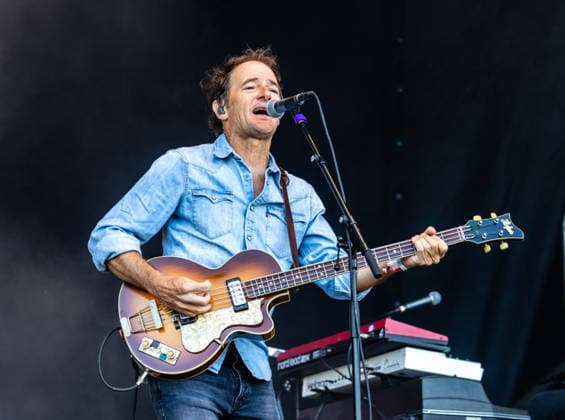 Wilco live at Syd For Solen 2026 Copenhagen, Denmark. 14th, August 2026. The American alternative rock band Wilco performs a live concert during the Danish music festival Syd For Solen 2026 in Copenhagen. Here bass player John Stirratt is seen live on stage. Denmark, Copenhagen  Copyright: xGonzalesxPhoto ErlingxBrodersenx