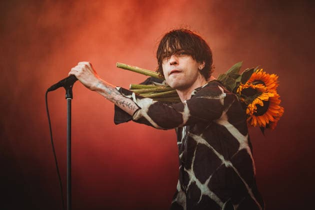 Iceage live at Syd For Solen 2026 Copenhagen, Denmark. 14th, August 2026. The Danish punk group Iceage performs a live concert during the Danish music festival Syd For Solen 2026 in Copenhagen. Here vocalist Elias Bender Ronnenfelt is seen live on stage. Denmark, Copenhagen  Copyright: xGonzalesxPhoto ChristianxHjorthx
