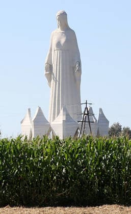 Highest Virgin Mary statue in Europe unveiled Photo: Adam Burakowski East News Ceremony of the unveiling and consecration of the Monument to Our Lady of Mercy on August 15, 2026 in the village of Konotopie near Torun in north-central Poland. The monument, whose height reaches 55,6 metres, was privately financed by the Polish entrepreneur and stock market investor Roman Karkosik. This is the highest Virgin Mary statue in Europe and second highest in the world. EN_01682639_0025 