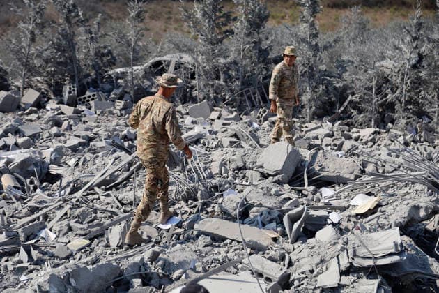August 15, 2026, Nabatieh District, South Lebanon, lebanon: An Israeli warplane carried out an airstrike on a house in a tourist area of Ansar, southern Lebanon, before dawn, completely destroying the building and causing extensive damage to surrounding properties. LebanonÃ¢â‚¬â ¢s Ministry of Health said the final toll was seven killed, including three children and two women, and two others injured. Nabatieh District lebanon - ZUMAb339 20260815_znp_b339_011 Copyright: xAbdulxKaderxAlxBayx