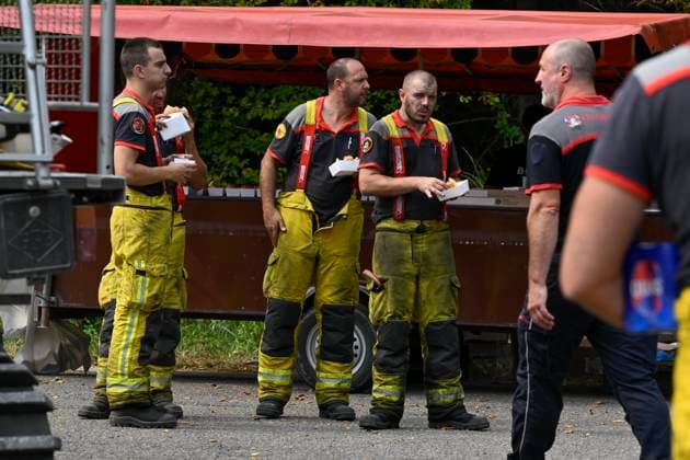 Fire in the Belgian High Fens JALHAY, BELGIUM - AUGUST 15 : An important fire has broken out in the Belgian High Fens on August 15, 2026 in Jalhay, Belgium, 15 08 2026 Jalhay Belgium  Copyright: xDhax