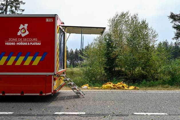Fire in the Belgian High Fens JALHAY, BELGIUM - AUGUST 15 : An important fire has broken out in the Belgian High Fens on August 15, 2026 in Jalhay, Belgium, 15 08 2026 Jalhay Belgium  Copyright: xDhax