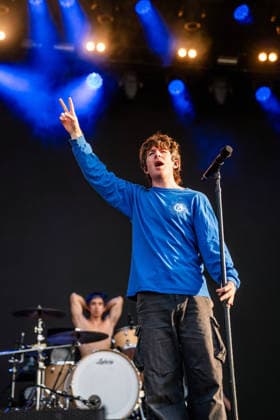 Turnstile live at Syd For Solen 2026 Copenhagen, Denmark. 14th, August 2026. The American hardcore punk band Turnstile performs a live concert during the Danish music festival Syd For Solen 2026 in Copenhagen. Here vocalist Brendan Yates is seen live on stage. Denmark, Copenhagen  Copyright: xGonzalesxPhoto RolfxMeldgaardx