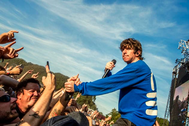 Turnstile live at Syd For Solen 2026 Copenhagen, Denmark. 14th, August 2026. The American hardcore punk band Turnstile performs a live concert during the Danish music festival Syd For Solen 2026 in Copenhagen. Here vocalist Brendan Yates is seen among the festival goers. Denmark, Copenhagen  Copyright: xGonzalesxPhoto MathiasxBakxLarsenx
