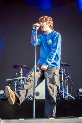 Turnstile live at Syd For Solen 2026 Copenhagen, Denmark. 14th, August 2026. The American hardcore punk band Turnstile performs a live concert during the Danish music festival Syd For Solen 2026 in Copenhagen. Here vocalist Brendan Yates is seen live on stage. Denmark, Copenhagen  Copyright: xGonzalesxPhoto MathiasxBakxLarsenx