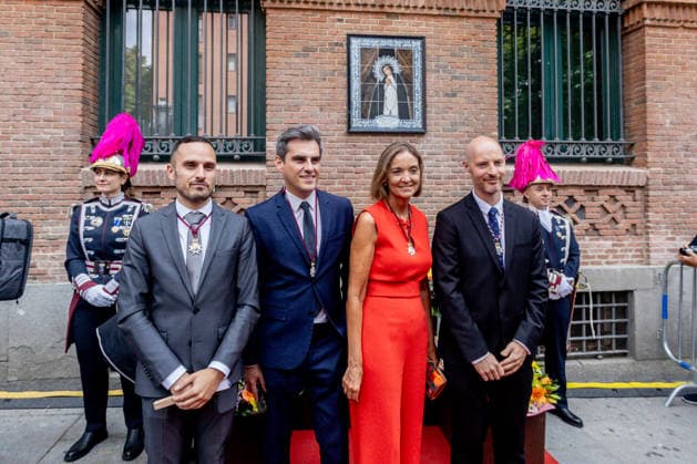 Events in Honor of the Virgin of La Paloma in Madrid: PSOE City Council spokesperson Reyes Maroto 2d, upon her arrival at Mass at the Church of the Virgin of La Paloma, on August 15, 2026, in Madrid, Spain. The Fiestas de la Paloma, or Verbena de la Paloma, is a summer celebration in honor of the Virgin of La Paloma, originally held in the historic Calatrava neighborhood, near Toledo Street and Cebada Square, in the central district of the city of Madrid. The Virgin of La Paloma is considered the popular patron saint of the capital. AUGUST 15, 2026 PALOMA VIRGIN OF LA PALOMA MASS OFFERING FIREFIGHTERS Madrid Madrid, Spain  Copyright: xRicardoxRubiox 7715288