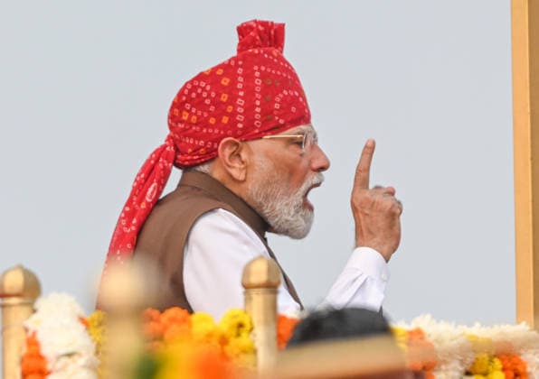 NEW DELHI, INDIA - AUGUST 15: Prime Minister Narendra Modi delivers his Independence Day speech from the Red Fort during the 80th Independence Day celebrations at Red Fort on August 15, 2026 in New Delhi, India. For the first time, the national song, Vande Mataram , was rendered during the celebrations at the Red Fort. The National Anthem rendition was synchronised with the 21-gun salute by the gunners of the 1721 Field Battery (Ceremonial), utilising the indigenous 105mm Light Field Guns. PM Modi announced a nationwide initiative to provide free online coaching for competitive exams during his Independence Day address on August 15, 2026. The scheme aims to leverage India s digital infrastructure and top educators to ease the heavy financi