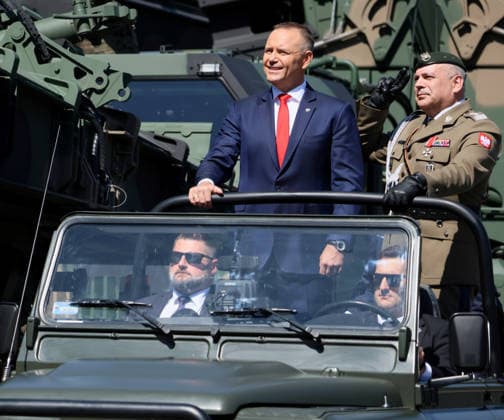 Polish Armed Forces Day celebrations Photo: Pawel Wodzynski East News Polish president Karol Nawrocki and general Wieslaw Kukula - Chief of the General Staff of the Polish Armed Forces attend the central military parade marking the Polish Armed Forces Day and 106th anniversary of 1920 victory over Soviet Russia at the Battle of Warsaw during the Polish?Soviet War on August 15, 2026 in Warsaw, Poland. EN_01682638_0057 