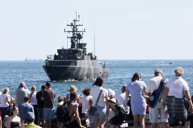 Polish Armed Forces Day celebrations Photo: Karol Strzelecki East News Central naval military parade on the waters of Gdansk Bay marking the Polish Armed Forces Day and 106th anniversary of 1920 victory over Soviet Russia at the Battle of Warsaw during the Polish?Soviet War on August 15, 2026 in Gdynia, Poland. EN_01682637_0076 