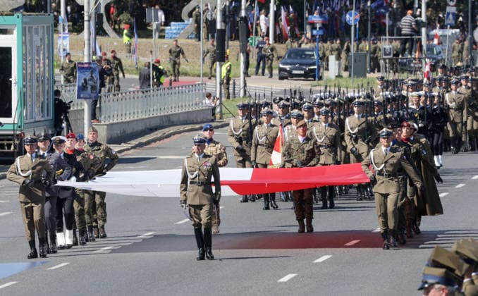 Polish Armed Forces Day celebrations Photo: Wojciech Olkusnik East News Central military parade marking the Polish Armed Forces Day and 106th anniversary of 1920 victory over Soviet Russia at the Battle of Warsaw during the Polish?Soviet War on August 15, 2026 in Warsaw, Poland. EN_01682638_0227 