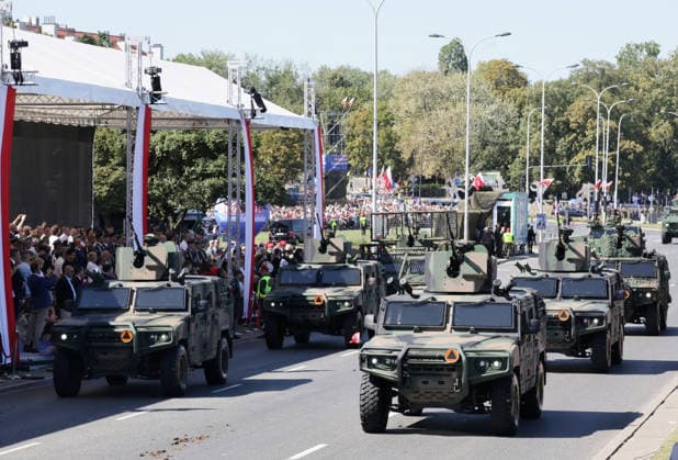 Polish Armed Forces Day celebrations Photo: Wojciech Olkusnik East News Central military parade marking the Polish Armed Forces Day and 106th anniversary of 1920 victory over Soviet Russia at the Battle of Warsaw during the Polish?Soviet War on August 15, 2026 in Warsaw, Poland. EN_01682638_0290 