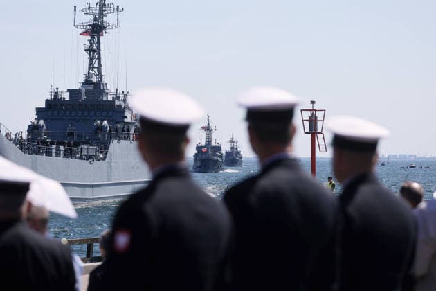 Polish Armed Forces Day celebrations Photo: Karol Strzelecki East News Central naval military parade on the waters of Gdansk Bay marking the Polish Armed Forces Day and 106th anniversary of 1920 victory over Soviet Russia at the Battle of Warsaw during the Polish?Soviet War on August 15, 2026 in Gdynia, Poland. EN_01682637_0092 