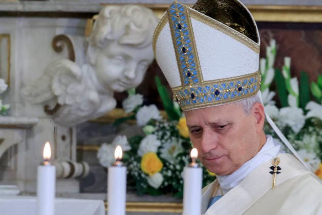 IPA87500429 - Castel Gandolfo: Pope Leo XIV celebrates Mass for the Feast of the Assumption in the church of Castel Gandolfo on August 15.  Copyright: xSTEFANOxCAROFEIx xSTEFANOxCAROFEIx xFOTOGRAMMAx 87500429