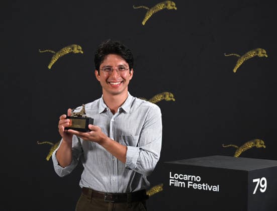 IPA87502348 - Locarno, Switzerland Locarno Film Festival 2026 TIPOON MAMBO, a film by director Domenico Singha Pedroli, winner of the 2026 Pardino d Oro — Winners and Awards List In the photo: Director Domenico Singha Pedroli, winner of the Pardino d Oro  Copyright: xNickxZonnaxxcopyrightx x xNickxZonnax 87502348