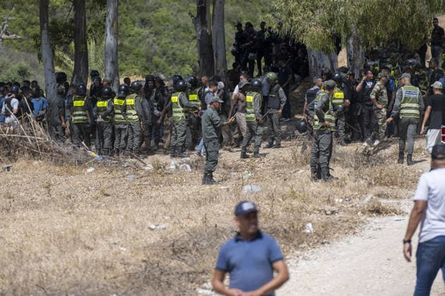 Morocco detains 111 migrants after attempted mass crossing into Spain s Ceuta FNIDEQ, MOROCCO - AUGUST 15: Moroccan authorities detained 111 irregular migrants Saturday in and around the northern city of Fnideq after they attempted a mass crossing into Spain s city of Ceuta, officials said on August 15, 2026 in Fnideq, Morocco. A Fnideq provincial official, quoted in a statement, said 109 of those detained were from African countries and two were Moroccan nationals. Abu Adem Muhammed Anadolu Fnideq Morocco. Editorial use only. Please get in touch for any other usage.  Copyright: x2026xAnadoluxAbuxAdemxMuhammedx