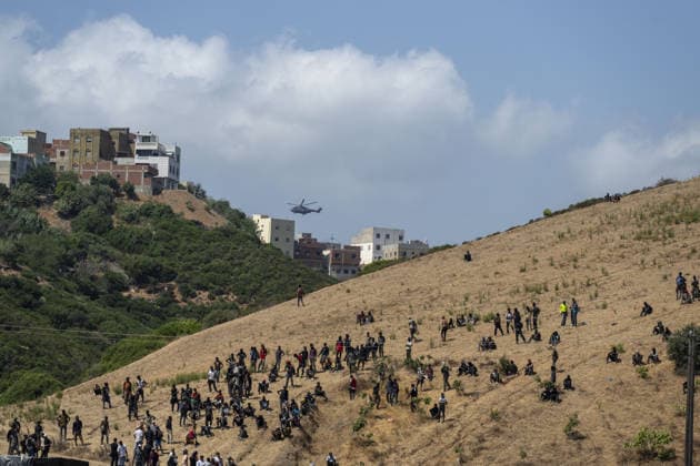 Morocco detains 111 migrants after attempted mass crossing into Spain s Ceuta FNIDEQ, MOROCCO - AUGUST 15: Moroccan authorities detained 111 irregular migrants Saturday in and around the northern city of Fnideq after they attempted a mass crossing into Spain s city of Ceuta, officials said on August 15, 2026 in Fnideq, Morocco. A Fnideq provincial official, quoted in a statement, said 109 of those detained were from African countries and two were Moroccan nationals. Abu Adem Muhammed Anadolu Fnideq Morocco. Editorial use only. Please get in touch for any other usage.  Copyright: x2026xAnadoluxAbuxAdemxMuhammedx