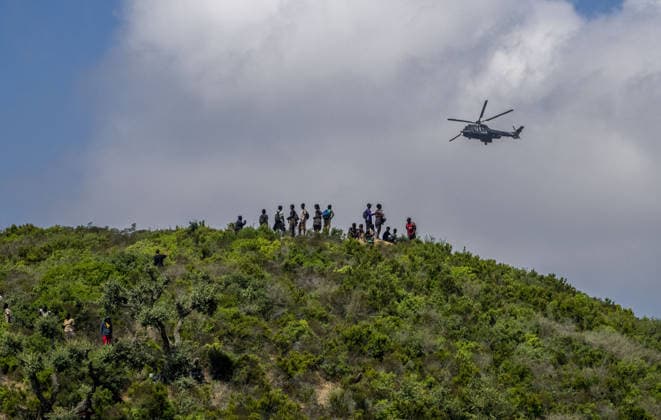 Morocco detains 111 migrants after attempted mass crossing into Spain s Ceuta FNIDEQ, MOROCCO - AUGUST 15: Moroccan authorities detained 111 irregular migrants Saturday in and around the northern city of Fnideq after they attempted a mass crossing into Spain s city of Ceuta, officials said on August 15, 2026 in Fnideq, Morocco. A Fnideq provincial official, quoted in a statement, said 109 of those detained were from African countries and two were Moroccan nationals. Abu Adem Muhammed Anadolu Fnideq Morocco. Editorial use only. Please get in touch for any other usage.  Copyright: x2026xAnadoluxAbuxAdemxMuhammedx