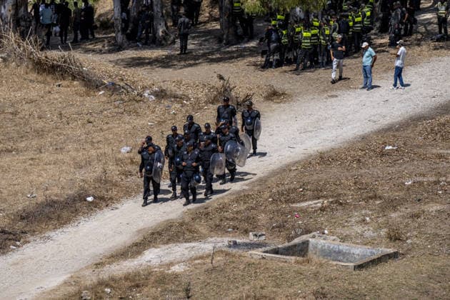 Morocco detains 111 migrants after attempted mass crossing into Spain s Ceuta FNIDEQ, MOROCCO - AUGUST 15: Moroccan authorities detained 111 irregular migrants Saturday in and around the northern city of Fnideq after they attempted a mass crossing into Spain s city of Ceuta, officials said on August 15, 2026 in Fnideq, Morocco. A Fnideq provincial official, quoted in a statement, said 109 of those detained were from African countries and two were Moroccan nationals. Abu Adem Muhammed Anadolu Fnideq Morocco. Editorial use only. Please get in touch for any other usage.  Copyright: x2026xAnadoluxAbuxAdemxMuhammedx