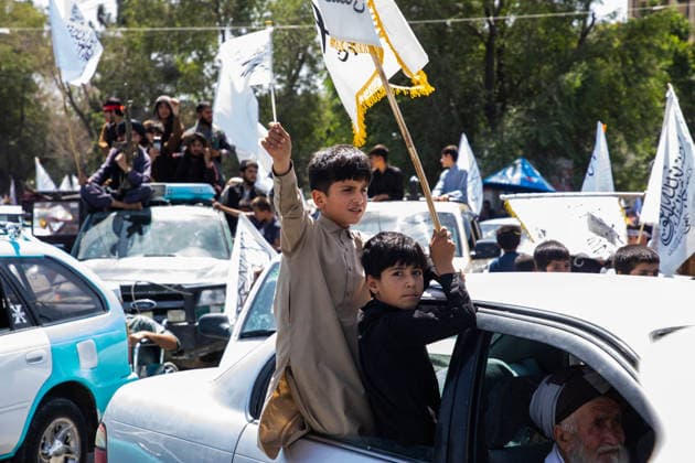 Taliban marks fifth anniversary of return to power in Afghanistan KABUL, AFGHANISTAN - AUGUST 15: Taliban supporters take part in street celebrations marking the fifth anniversary of the group s return to power following the withdrawal of U.S. and NATO forces in Kabul, Afghanistan on August 15, 2026. Hafizullah Habib Anadolu Kabul Afghanistan. Editorial use only. Please get in touch for any other usage.  Copyright: x2026xAnadoluxHafizullahxHabibx