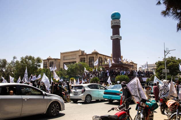 Taliban marks fifth anniversary of return to power in Afghanistan KABUL, AFGHANISTAN - AUGUST 15: Taliban supporters take part in street celebrations marking the fifth anniversary of the group s return to power following the withdrawal of U.S. and NATO forces in Kabul, Afghanistan on August 15, 2026. Hafizullah Habib Anadolu Kabul Afghanistan. Editorial use only. Please get in touch for any other usage.  Copyright: x2026xAnadoluxHafizullahxHabibx
