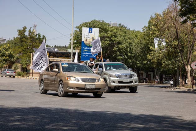 Taliban marks fifth anniversary of return to power in Afghanistan KABUL, AFGHANISTAN - AUGUST 15: Taliban supporters take part in street celebrations marking the fifth anniversary of the group s return to power following the withdrawal of U.S. and NATO forces in Kabul, Afghanistan on August 15, 2026. Hafizullah Habib Anadolu Kabul Afghanistan. Editorial use only. Please get in touch for any other usage.  Copyright: x2026xAnadoluxHafizullahxHabibx