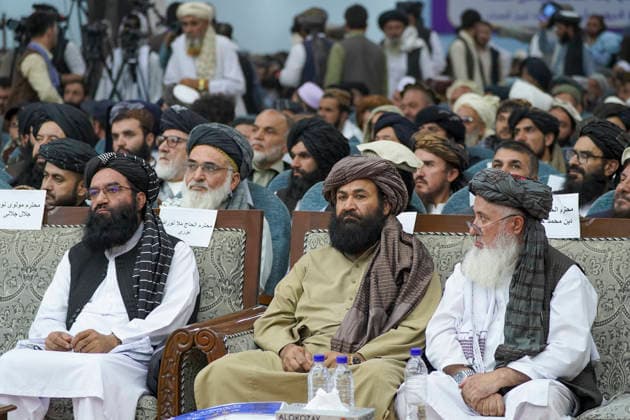 Taliban Fifth Anniversary Official Ceremony Kabul Afghanistan Taliban officials sit in the audience during a ceremony at the Loya Jirga Tent marking the fifth anniversary of the Taliban™s return to power in Kabul, Afghanistan, on August 15, 2026. The event commemorates the government s takeover following the withdrawal of United States forces. Kabul Kabul Afghanistan Copyright: xJavidxAshnax