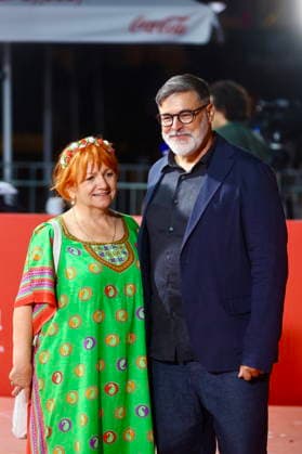 Sarajevo, BiH, 150826. National Theater. The second evening of the 32nd Sarajevo Film Festival. In the photo: Rada Sesic, Damir Markovina. Photo: Antonio Balic CROPIX Copyright: xxAntonioxBalicx crveni_tepih_sff10-150826