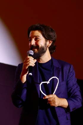 Sarajevo, BiH, 150826. National Theater. The second evening of the 32nd Sarajevo Film Festival. In the photo: Diego Luna, winner of the Heart of Sarajevo, Photo: Antonio Balic CROPIX Copyright: xxAntonioxBalicx luna_sff7-150826