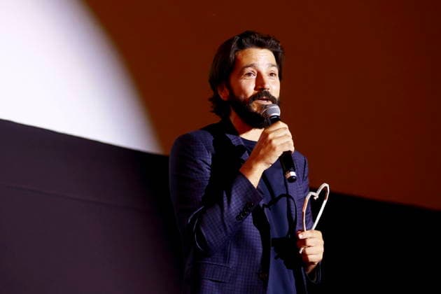Sarajevo, BiH, 150826. National Theater. The second evening of the 32nd Sarajevo Film Festival. In the photo: Diego Luna, winner of the Heart of Sarajevo, Photo: Antonio Balic CROPIX Copyright: xxAntonioxBalicx luna_sff9-150826