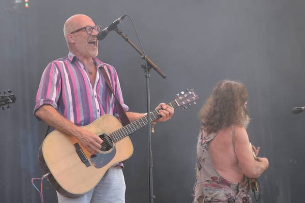 August 15, 2026, Williamscot, Oxfordshire, United Kingdom: John Wheeler, American musician, songwriter and, music producer performing live on stage with American rockgrass band Hayseed Dixie, at Fairport s Cropredy Convention. Formed in Nashville, Tennessee, in 2000,Hayseed Dixie is an American band that quoined the term rockgrass, which is hard rock and heavy metal songs played on traditional bluegrass instruments with. Their name is a parody of heavy metal band AC DC. The band consists of John Wheeler Barley Scotch on vocals, guitars, fiddle, keyboards, Hippy Joe Hymas on mandolin, acoustic guitar, vocals Jake Byers on bass, vocals Richard Collins on Banjo and vocals. Williamscot United Kingdom - ZUMAs197 20260815_aaa_s197_186 Copyright: xDawnxFletcher-Parkx