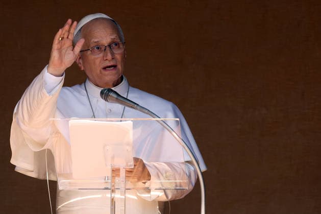 August 15, 2026, Castel Gandolfo, Italy: Pope Leo XIV attends during the mass. Pope Leo XIV presides over the Mass for the Solemnity of the Assumption in the Pontifical Parish of San Tommaso da Villanova, in the town of Castelli Romani, and then recites the Angelus from the gates of the Apostolic Palace in the town of Castelli Romani. Castel Gandolfo Italy  - ZUMAs197 20260815_aaa_s197_248 Copyright: xMarcoxIacobuccix