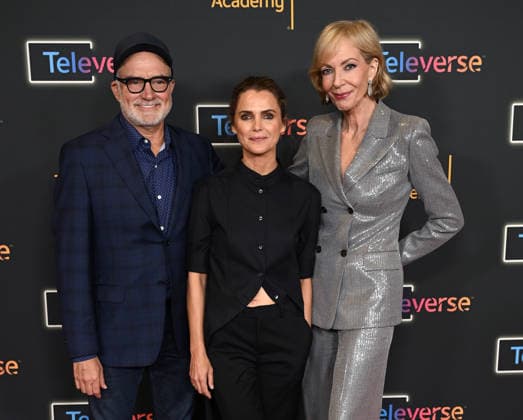 Televerse 2026 - Day 2 Bradley Whitford, Keri Russell and Allison Janney arriving to Televerse 2026 - Day 2 held at the JW Marriot Hotel on August 15, 2026 in Los Angeles, CA. Los Angeles JW Marriot Hotel at L.A. Live California USA Copyright: xLeexWattx xAFF-USA.COMx