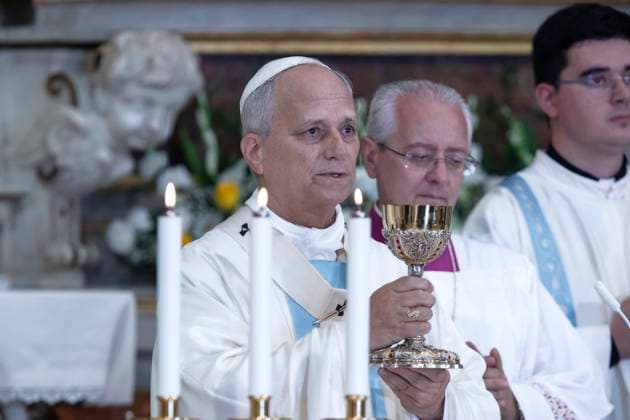 August 15, 2026, Castel Gandolfo, Lazio, Italy: Pope Leo XIV celebrates a Mass for the Solemnity of the Assumption of the Blessed Virgin Mary, in the Parish of San Tommaso Da Villanova in Castel Gandolfo, near Rome.Pope Leo XIV celebrates a Mass for the Solemnity of the Assumption of the Blessed Virgin Mary, in the Parish of San Tommaso da Villanova in Castel Gandolfo Castel Gandolfo Italy - ZUMAs197 20260815_aaa_s197_296 Copyright: xMariaxGraziaxPicciarellax