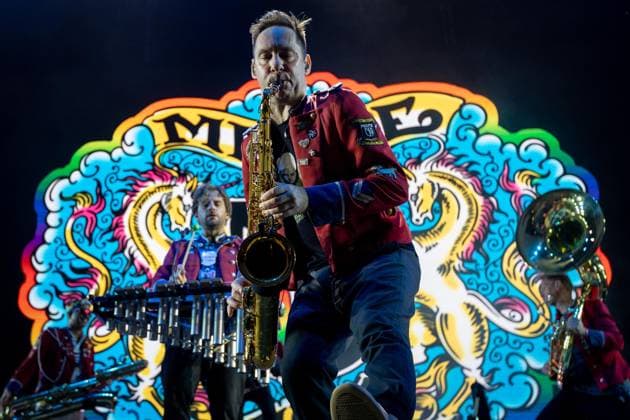 MEUTE performs at Vodafone Paredes de Coura 2026 in Portugal - 15 Aug Sebastian Borkowski, tenor saxophone and flute player of MEUTE, performs on the main stage during the final day of Vodafone Paredes de Coura. Paredes de Coura Portugal Copyright: xDiogoxBaptistax xSOPAxImagesx DB_MEUTEMainStage20260815PDC_015