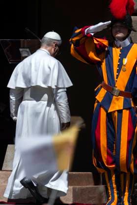 August 15, 2026, Castel Gandolfo, Rome, Italy: Pope Leo XIV leaves at the end of the Angelus Noon Prayer in front of the Apostolic Palace in piazza della Liberto in Castel Gandolfo, near Rome.Pope Leo XIV during his Angelus Noon Prayer in piazza della Liberto in Castel Gandolfo Castel Gandolfo Italy  - ZUMAs197 20260815_aaa_s197_338 Copyright: xMariaxGraziaxPicciarellax