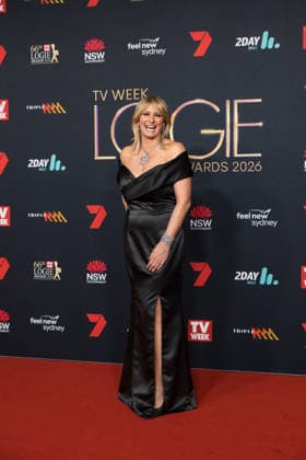 LOGIE AWARDS SYDNEY 2026, Johanna Griggs attends the red carpet during the 2026 Logie Awards at the Star in Sydney, Sunday, August 16, 2026. ( NO ARCHIVING Sydney New South Wales Australia  Copyright: xANNAxKUCERAx 20260816135385821745