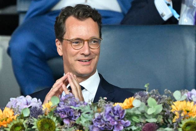 Aachen, Hauptstadion, 15.08.26, GER, FEI World Championships Aachen 2026, Lindt-Preis, Grand Prix Freestyle Dressur Bild: NRW-Ministerpraesident Hendrik WUEST, Nordrhein-Westfalen Deutschland *** Aachen, Main Stadium, August 15, 2026, GER, FEI World Championships Aachen 2026, Lindt Prize, Grand Prix Freestyle Dressage Photo: NRW Minister-President Hendrik WUEST, North Rhine-Westphalia, Germany