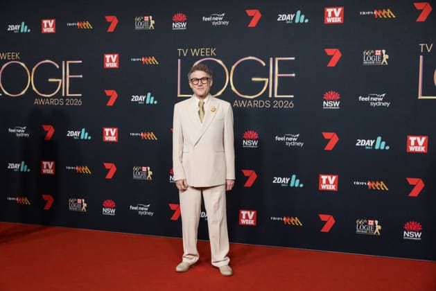 LOGIE AWARDS SYDNEY 2026, John Safran attends the red carpet during the 2026 Logie Awards at the Star in Sydney, Sunday, August 16, 2026. ( NO ARCHIVING Sydney New South Wales Australia  Copyright: xANNAxKUCERAx 20260816165964771585
